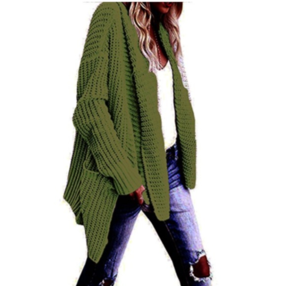 BALDWIN Wool Oversized Long Chunky Cardigan - Picture 3 of 6